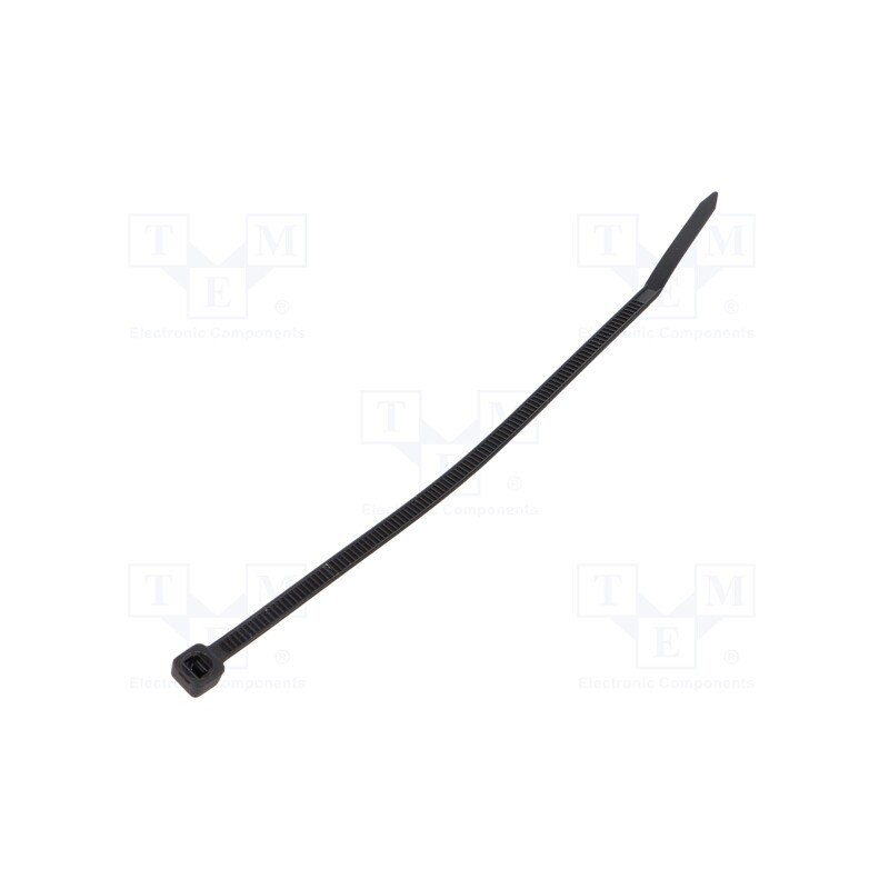 100 pcs x ABB - 7TCA300220R0000 - Cable tie, L: 188mm, W: 4.8mm, polyamide, 220N, black, Ømax: 46mm