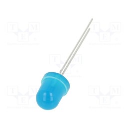 1 pcs x LUCKYLIGHT - 804BD2C-B4-2B - LED, 8mm, blue, 780mcd, 60°, Front: convex, 2.6÷3.4V, No.of term: 2