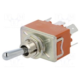 1 pcs x PANASONIC - T215TAULCSAFJ - Switch: toggle, Pos: 3, DP3T, ON-OFF-(ON), 15A/250VAC, 15A/30VDC