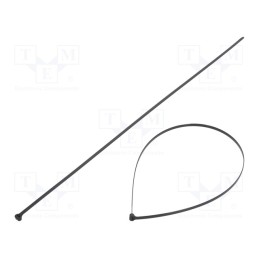 100 pcs x PANDUIT - BT8LH-C300 - Cable tie, with a metal clasp, L: 699mm, W: 7mm, polyamide, 534N