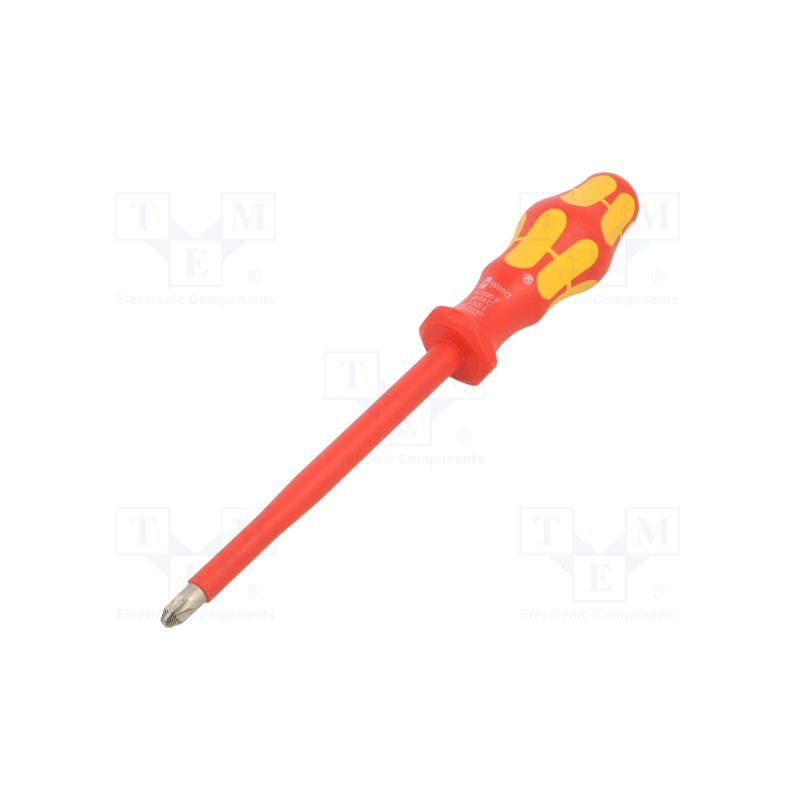 1 pcs x WERA - 5006166001 - Screwdriver, insulated, Pozidriv®, PZ3, Blade length: 150mm