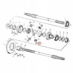 Friction washer satellites c 330