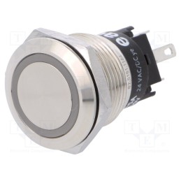 1 pcs x EAO - 82-5151.1144 - Switch: vandal resistant, Pos: 2, SPDT, 3A/240VAC, 3A/240VDC, 24V