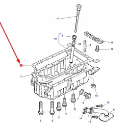 75 106 perkins oil pan gasket 4