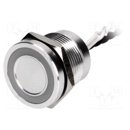 1 pcs x ONPOW - PS193P10YNT1W12VL - Switch: piezoelectric, Pos: 2, SPST-NO, 0.2A/24VAC, 0.2A/24VDC