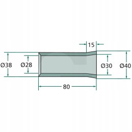 Welding sleeve 80mm 18100 9 granite