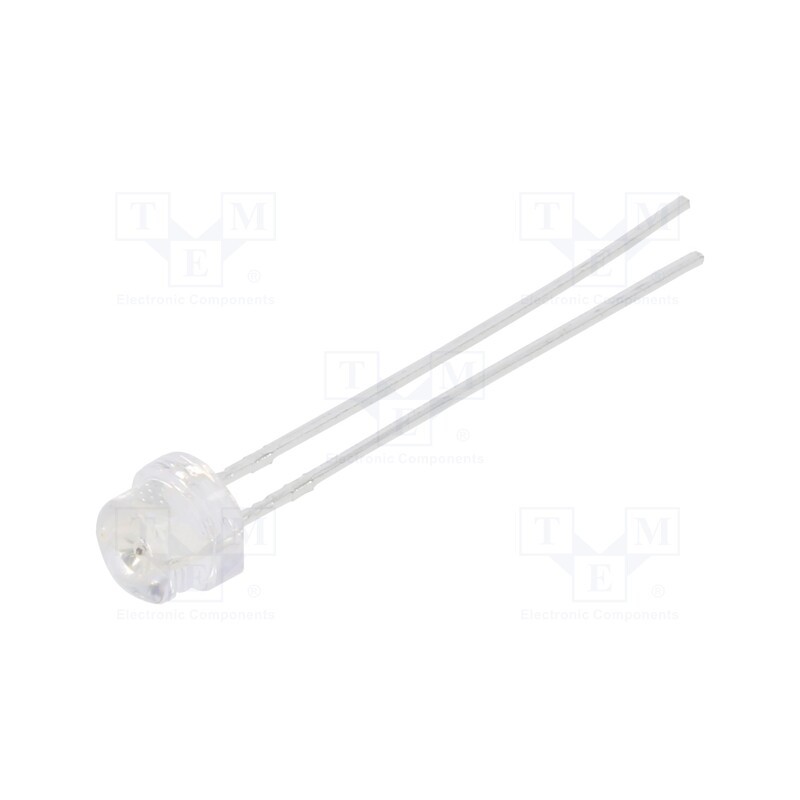 1 pcs x LUCKYLIGHT - 483YC1C-1B - LED, 4.8mm, yellow, 350mcd, 100°, Front: convex, 1.6÷2.4V, THT