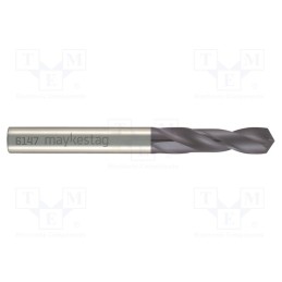 1 pcs x ALPEN-MAYKESTAG - 614700290100 - Drill bit, for metal, Ø: 2.9mm, L: 46mm, cemented carbide