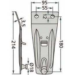 Kverneland Deutz lawn mower blade holder
