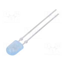 1 pcs x LUCKYLIGHT - LL-544BD2I-B4-2B-T - LED, oval, 5.2x3.8mm, blue, 460÷780mcd, 110/40°, Front: convex, 20mA