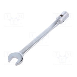 1 pcs x KING TONY - 1020-19 - Wrench, combination swivel head socket,with joint, L: 250mm