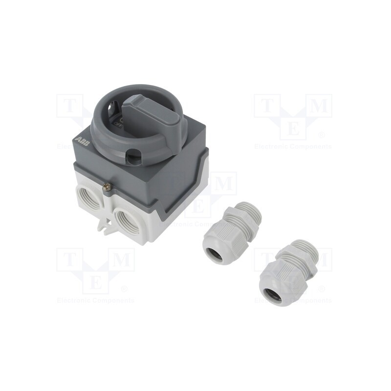 1 pcs x ABB - 1SCA135535R1001 - Switch: cam switch, Stabl.pos: 2, 20A, I-0, in housing, Poles: 3