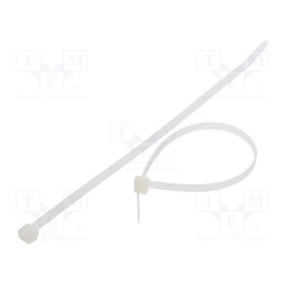 100 pcs x FIX&FASTEN - FIX-S-4.8X200T/N - Cable tie, L: 200mm, W: 4.8mm, polyamide, 333N, natural, Ømax: 50mm