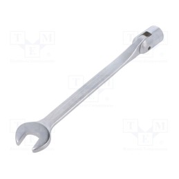 1 pcs x KING TONY - 1020-18 - Wrench, combination swivel head socket,with joint, L: 252mm