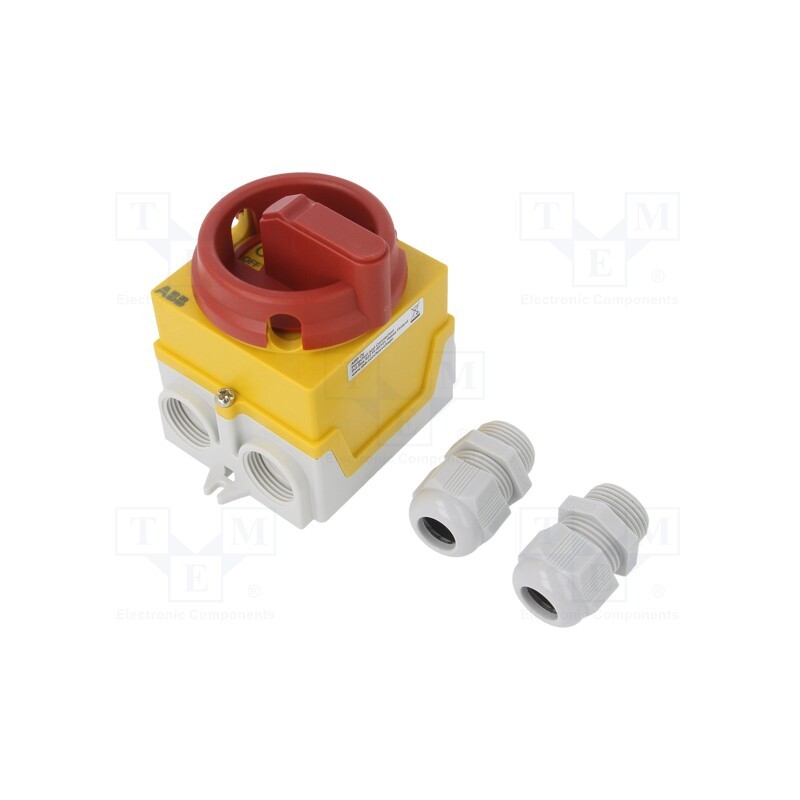1 pcs x ABB - 1SCA135536R1001 - Switch: cam switch, Stabl.pos: 2, 20A, I-0, in housing, Poles: 3