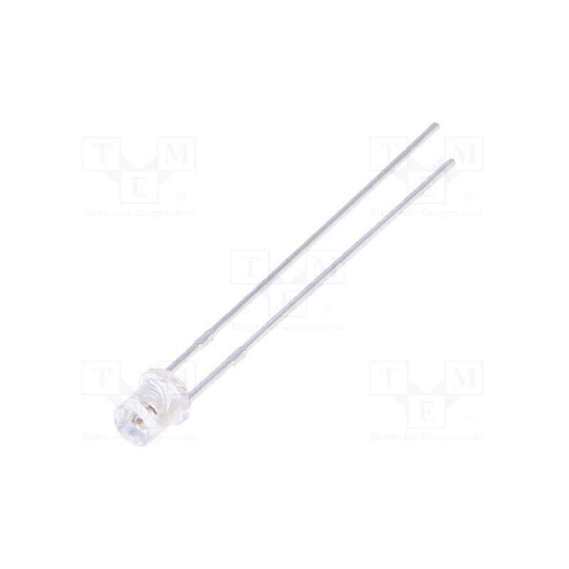 1 pcs x LUCKYLIGHT - LL-304YC1X-4C - LED, 3mm, yellow, 210÷350mcd, 110°, Front: flat, 1.6÷2.4V