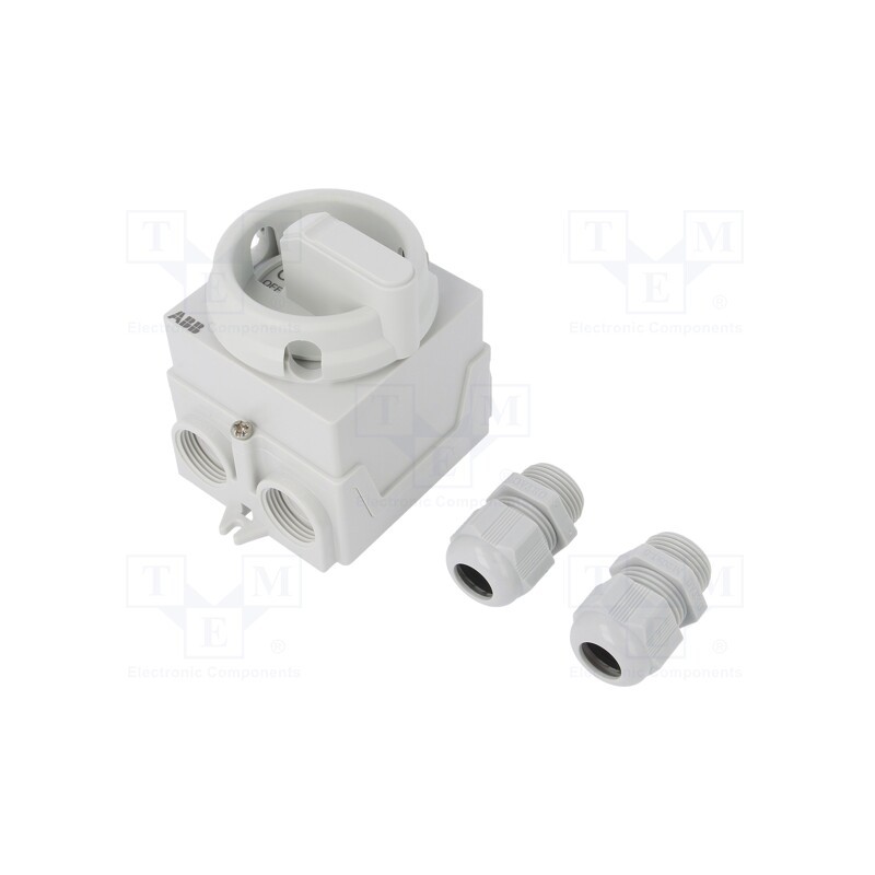 1 pcs x ABB - 1SCA138457R1001 - Switch: cam switch, Stabl.pos: 2, 20A, I-0, in housing, Poles: 3
