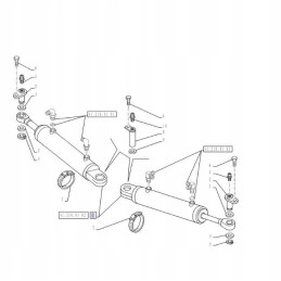 Power steering actuator new holland case 87546274 cnh