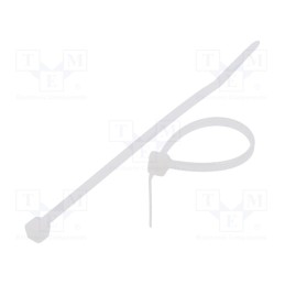 100 pcs x FIX&FASTEN - FIX-S-2.5X80/N - Cable tie, L: 80mm, W: 2.5mm, polyamide, 80N, natural, Ømax: 16mm