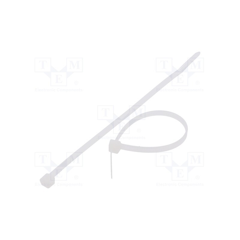 100 pcs x FIX&FASTEN - FIX-S-3.6X140/N - Cable tie, L: 140mm, W: 3.6mm, polyamide, 177N, natural, Ømax: 33mm