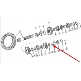 R49004 differential gear distance 0 25 mm