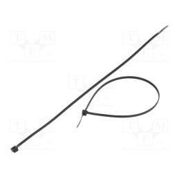 100 pcs x FIX&FASTEN - FIX-S-3.6X300/BK - Cable tie, L: 300mm, W: 3.6mm, polyamide, 177N, black, Ømax: 83mm