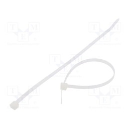 100 pcs x FIX&FASTEN - FIX-S-4.8X200S/N - Cable tie, L: 200mm, W: 4.8mm, polyamide, 222N, natural, Ømax: 50mm