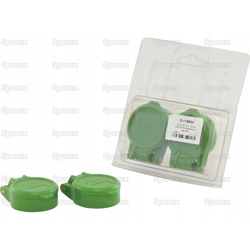 Faster plug 1 2 green fits dota12v 2 pcs