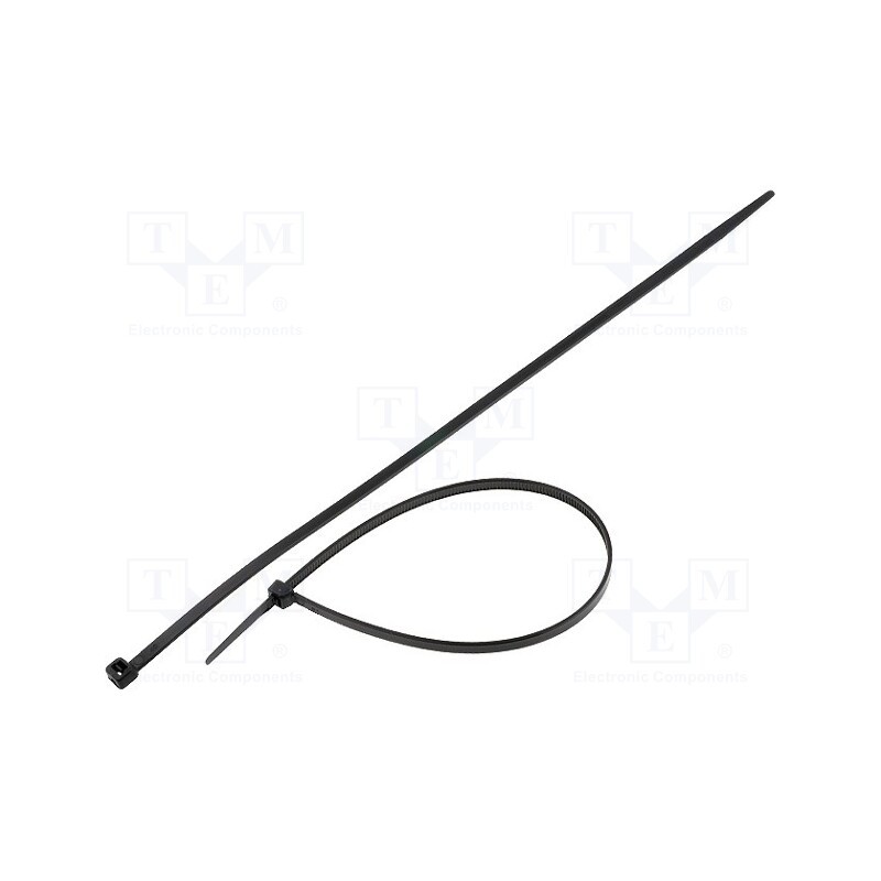 100 pcs x KSS WIRING - CVR300SW - Cable tie, L: 300mm, W: 4.8mm, polyamide, 215.5N, black, Ømax: 85mm