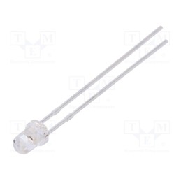 1 pcs x LUCKYLIGHT - LL-304VC4B-4CD - LED, 3mm, red, 1300÷2200mcd, 30°, Front: convex, 1.6÷2.4V