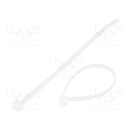 100 pcs x HELLERMANNTYTON - 111-05819 - Cable tie, L: 150mm, W: 4.6mm, polyamide, 225N, natural, Ømax: 35mm