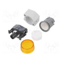 1 pcs x EAO - 704.000.4 - Control lamp, 22mm, OptoHiT, -40÷55°C, Ø22.3mm, IP65, yellow