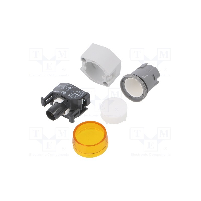 1 pcs x EAO - 704.000.4 - Control lamp, 22mm, OptoHiT, -40÷55°C, Ø22.3mm, IP65, yellow