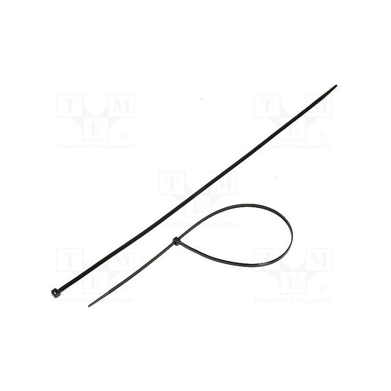 100 pcs x KSS WIRING - CV-450MBK - Cable tie, L: 450mm, W: 4.8mm, polyamide, 215.5N, black, Ømax: 130mm