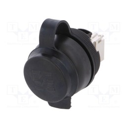 1 pcs x WEIDMu00dcLLER - IE-FCM-RJ45-C - RJ45 socket, 22mm, FrontCom, -40÷70°C, Ø22mm, IP65, black