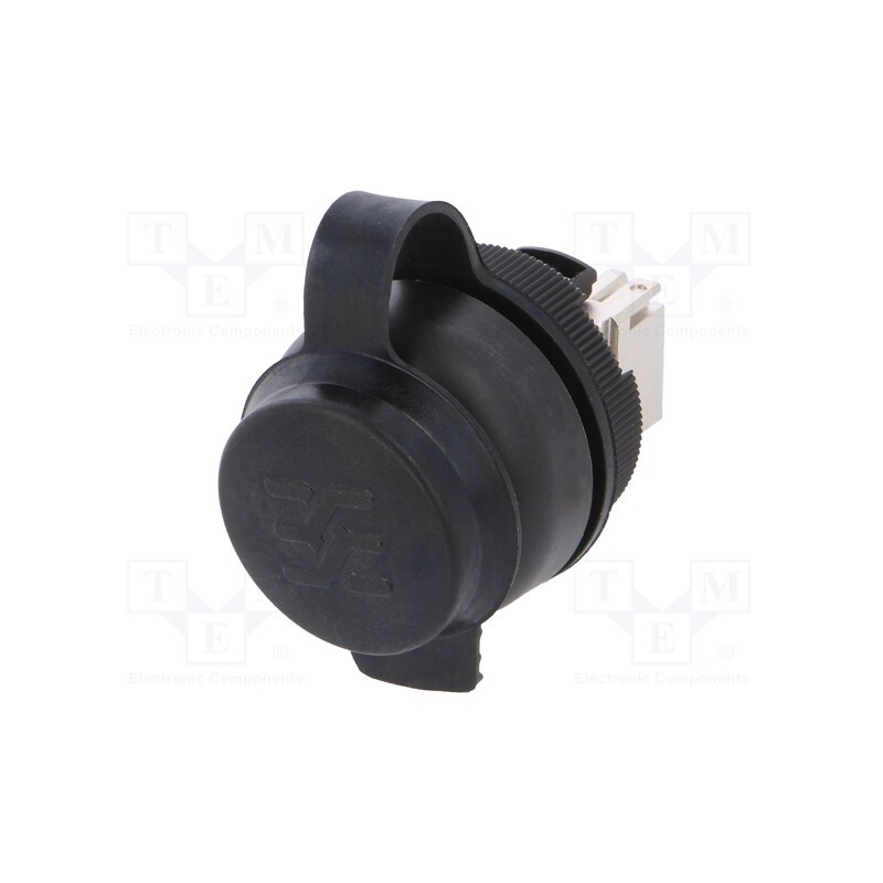 1 pcs x WEIDMu00dcLLER - IE-FCM-RJ45-C - RJ45 socket, 22mm, FrontCom, -40÷70°C, Ø22mm, IP65, black