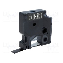 1 rol x DYMO - S0720610 - Tape, 12mm, 7m, black, Character colour: white