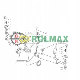 Power steering actuator new holland case 87546274