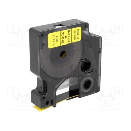 1 rol x DYMO - S0720580 - Tape, 12mm, 7m, yellow, Character colour: black