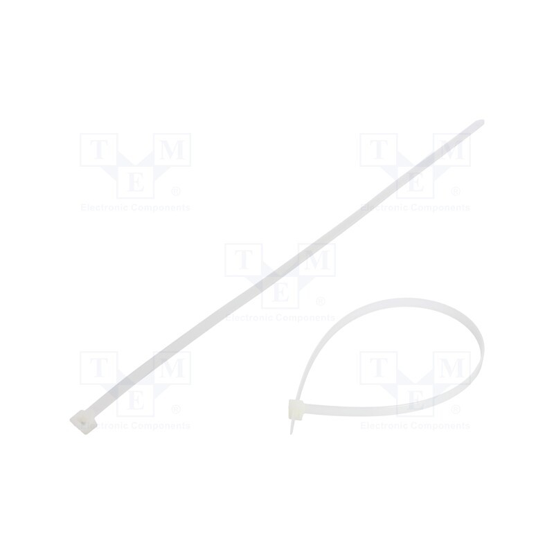 100 pcs x FIX&FASTEN - FIX-S-9.0X450/N - Cable tie, L: 450mm, W: 9mm, polyamide, 778N, natural, Ømax: 130mm
