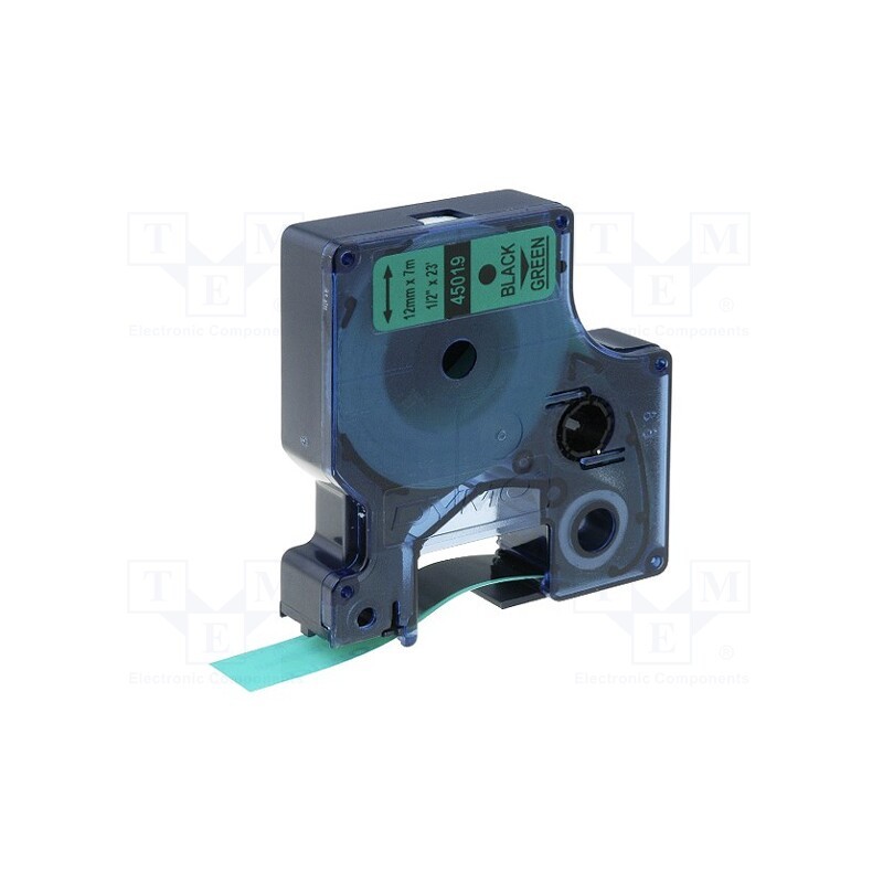 1 rol x DYMO - S0720590 - Tape, 12mm, 7m, green, Character colour: black