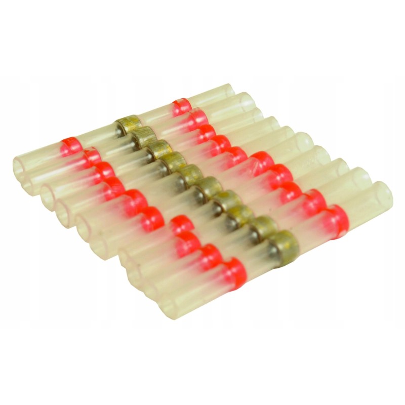 Insulated heat shrink sleeve connector solder red