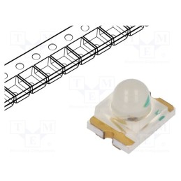 2 pcs x BROADCOM (AVAGO) - ASMT-BR20-AS000 - LED, SMD, 1210, red, 180÷285mcd, 3.2x2.4x2.4mm, 15°, 2÷2.4V, 20mA