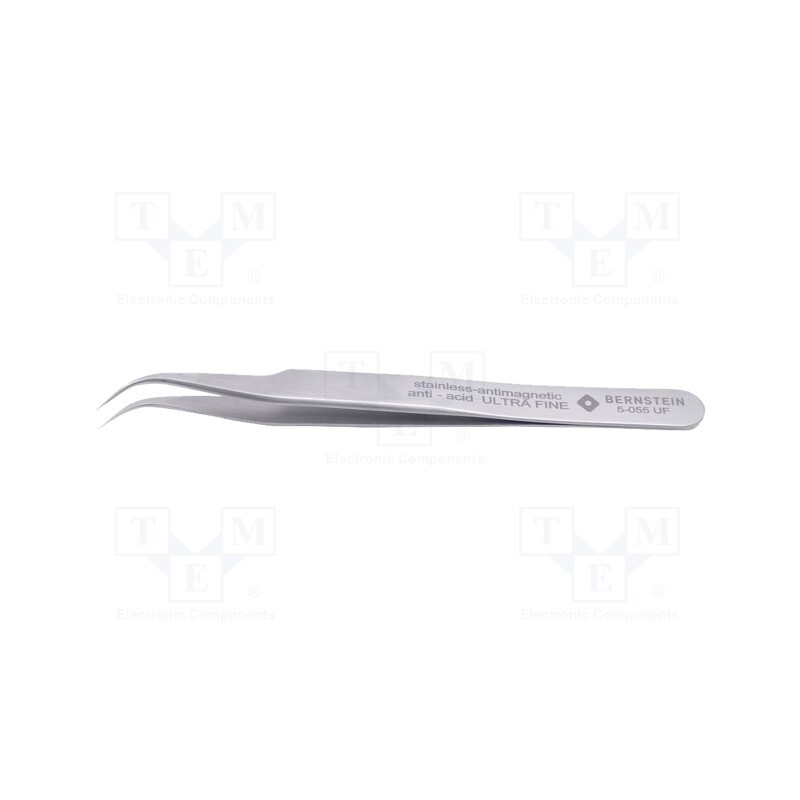 1 pcs x BERNSTEIN - 5-055-UF - Tweezers, 120mm, Blades: narrowed, Blade tip shape: sharp