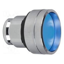 1 pcs x SCHNEIDER ELECTRIC - ZB4BA66 - Switch: push-button, 22mm, Stabl.pos: 1, blue, none, IP66, concave