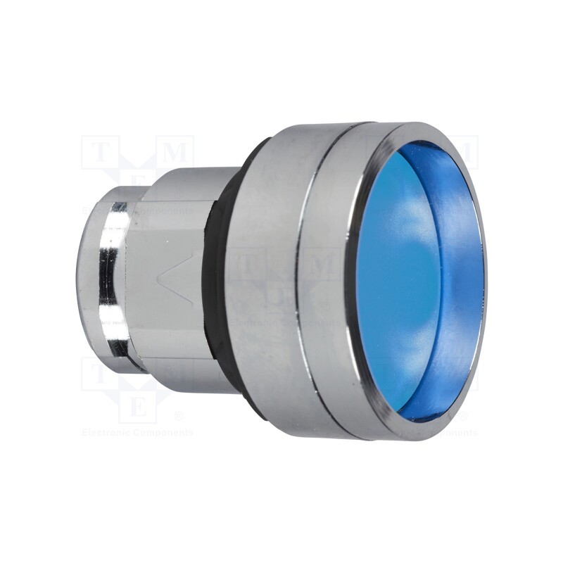 1 pcs x SCHNEIDER ELECTRIC - ZB4BA66 - Switch: push-button, 22mm, Stabl.pos: 1, blue, none, IP66, concave