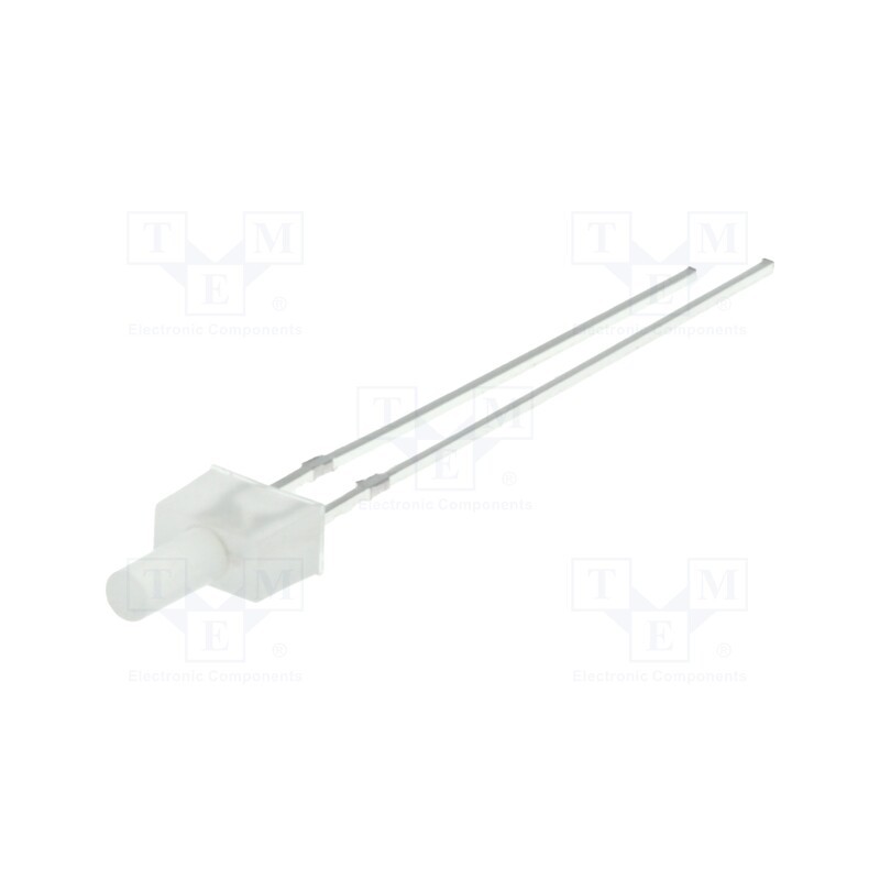 1 pcs x OPTOSUPPLY - OSW5YK7K92B - LED, 2mm, white cold, 500÷750mcd, 90°, Front: flat, 2.8÷3.6V, THT