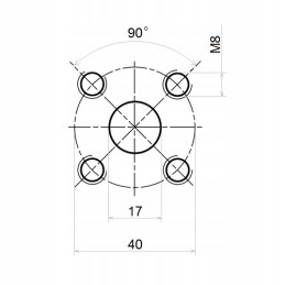 RGB flange connection 1 2 straight 40mm