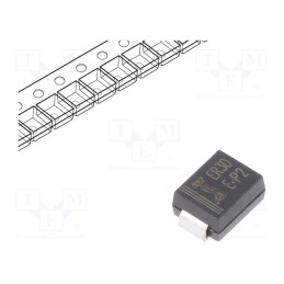 5 pcs x DIOTEC SEMICONDUCTOR - ER3DSMB - Diode: rectifying, SMD, 200V, 3A, 35ns, SMB, Ufmax: 0.9V, Ifsm: 112A