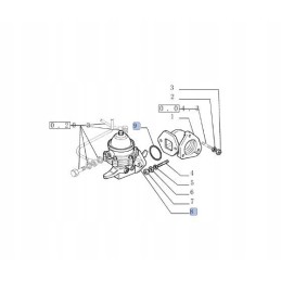 New holland fuel pump gasket 4847092 cnh